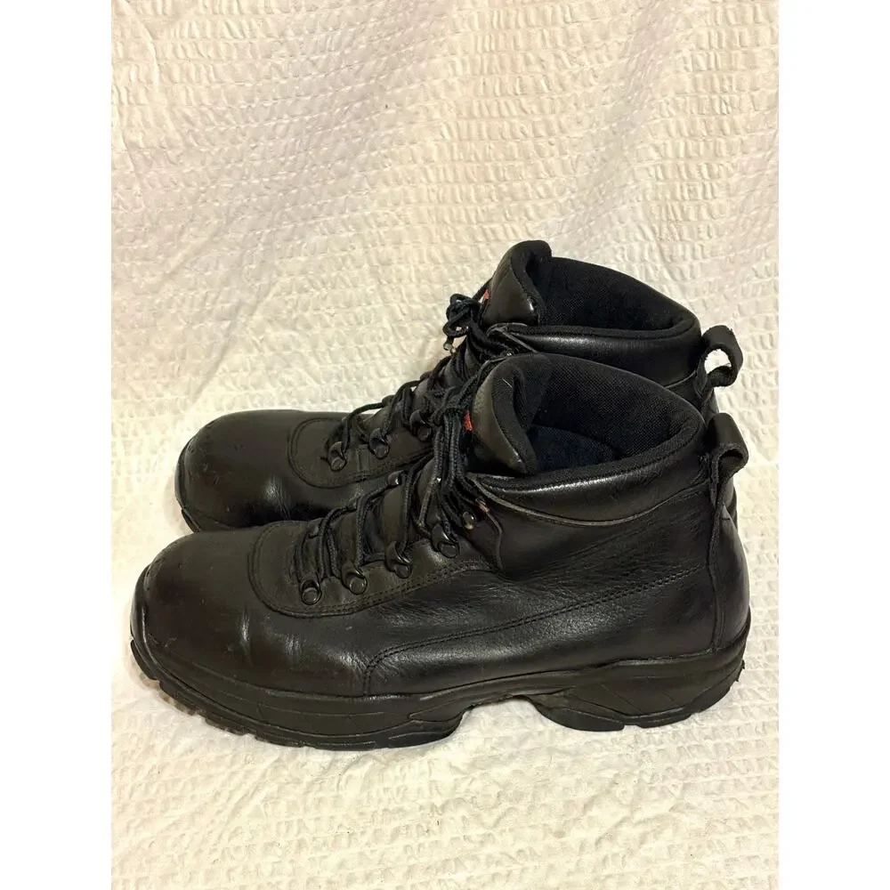 Red Wing Black Leather Safety Toe EH Waterproof Men’s Work Boots 6680 Size 12D